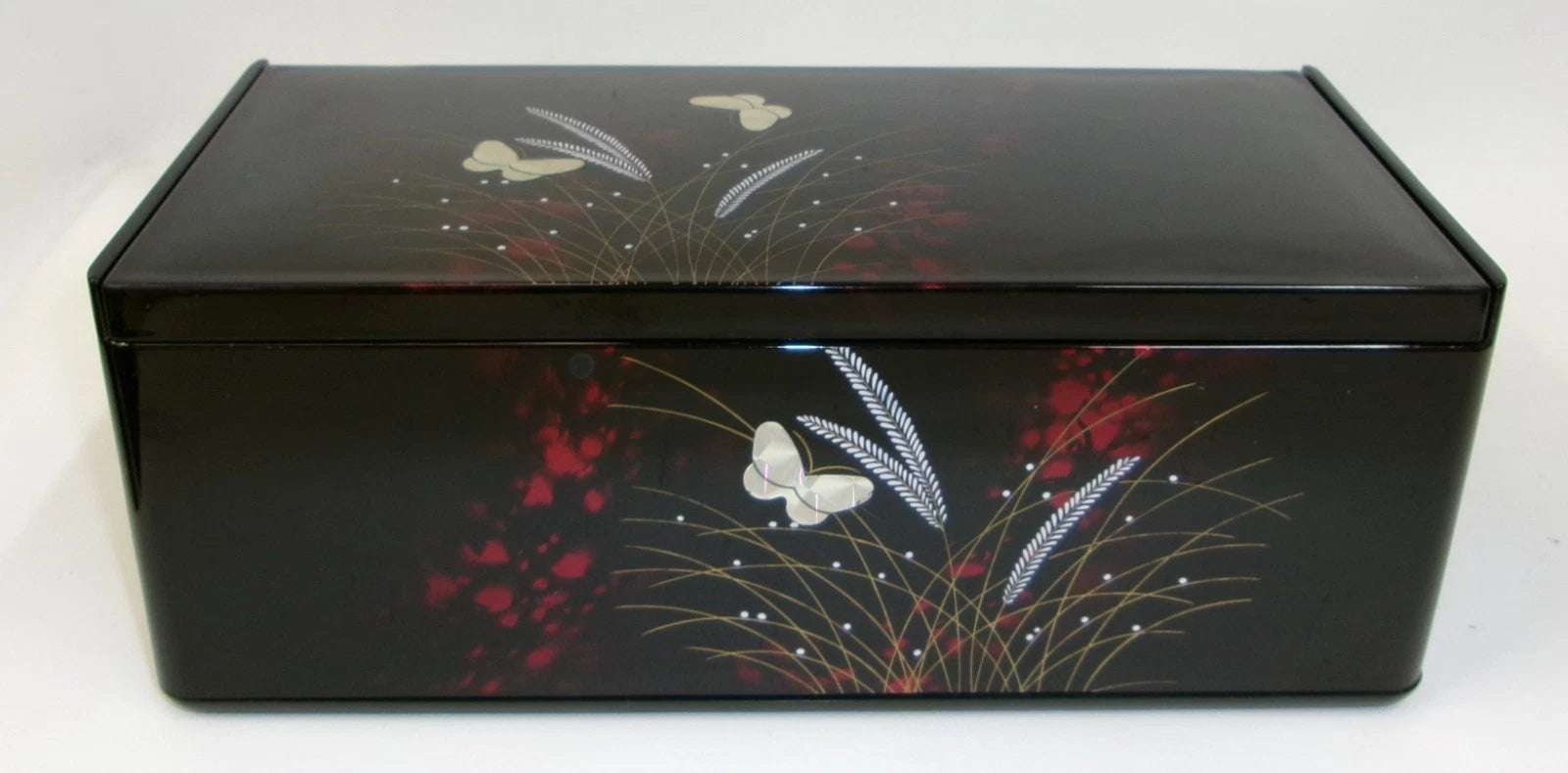 Vintage Lacquer Ware Style Butterfly Facial Tissue Box Cover with Mirror | eBay