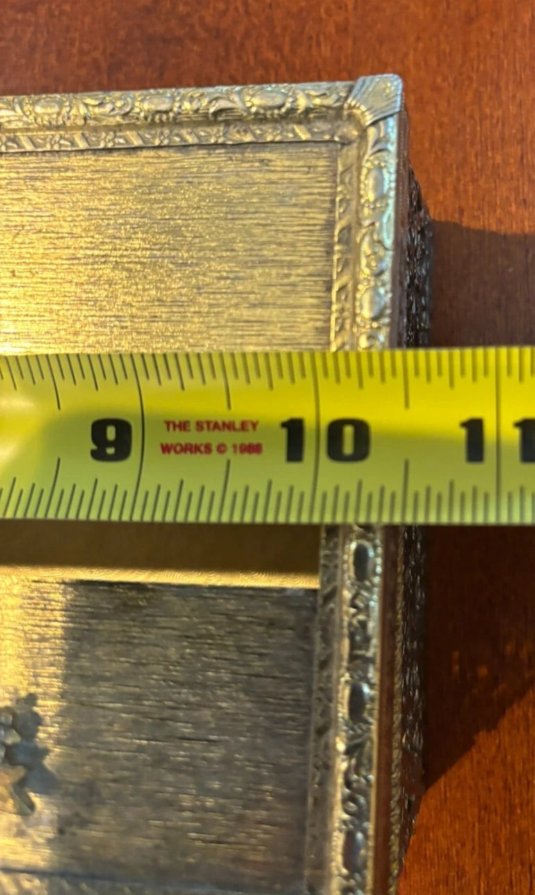 Vintage Brass Tone Filagree Hinged Tissue Box Cover | eBay