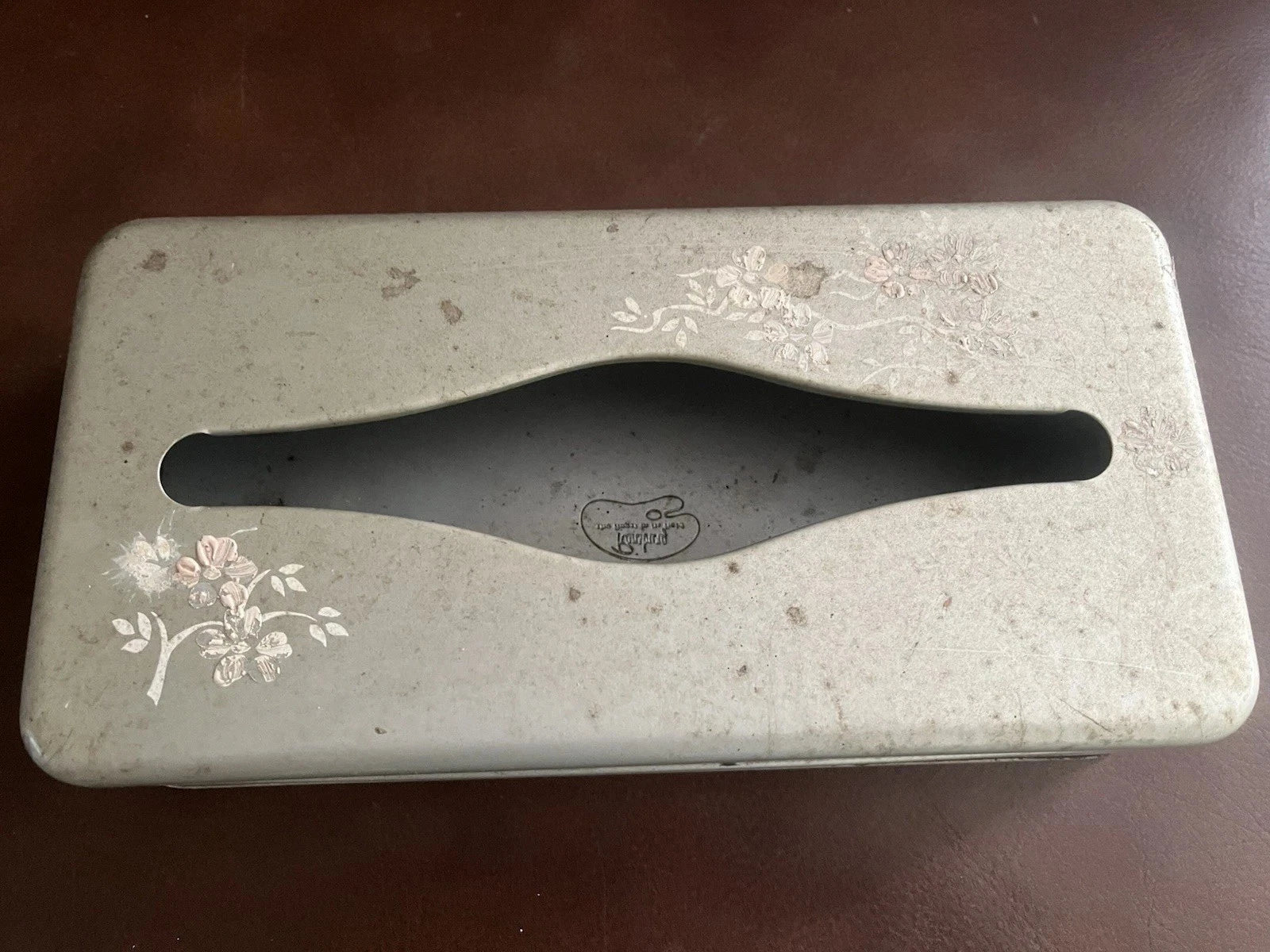 Mid Century VTG Ransburg Gold Metal Tissue Box Tin Hold Mount | eBay