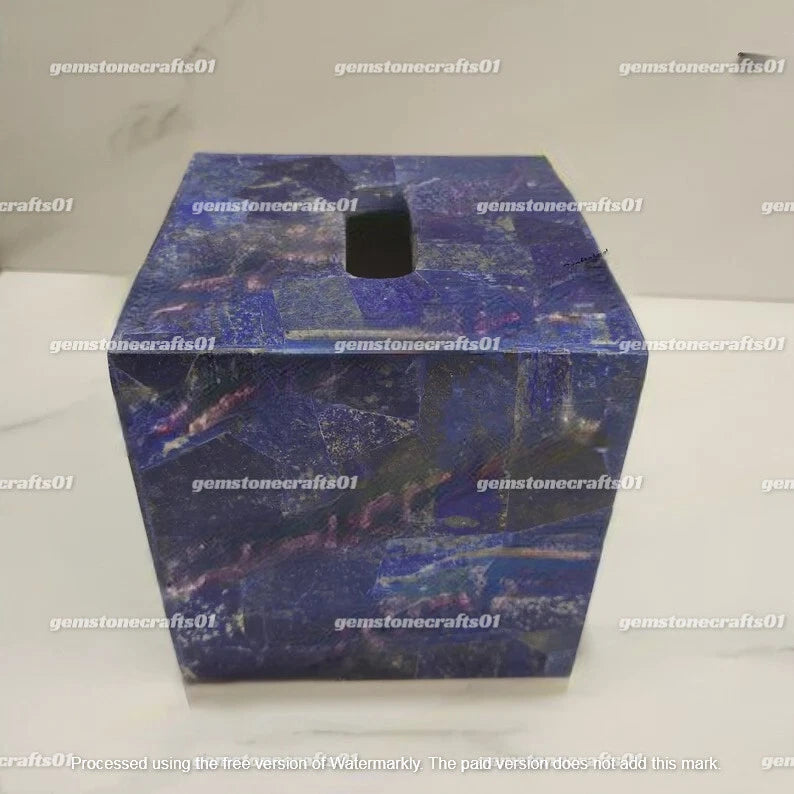 Lapis Lazuli Stone Tissue Box, Napkin Holder Stone Box, Easter Day Gifts Decor | eBay
