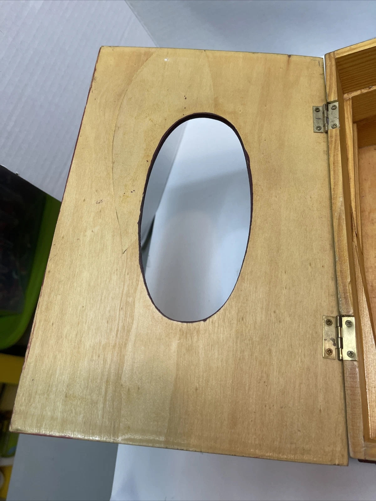 Vintage Wooden Antique Book Tissue Holder Dispenser 11 1/4 x 7 x 5 1/4 | eBay