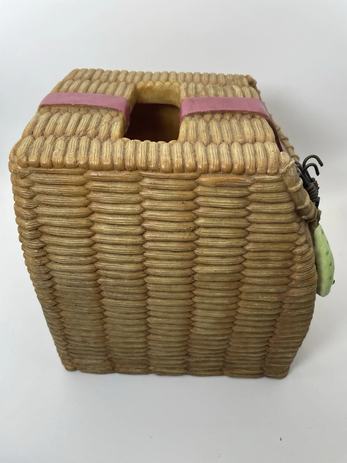 Fishing Tackle Basket Themed Tissue Box Cover Made of Ceramic 6 Inch Cube | eBay