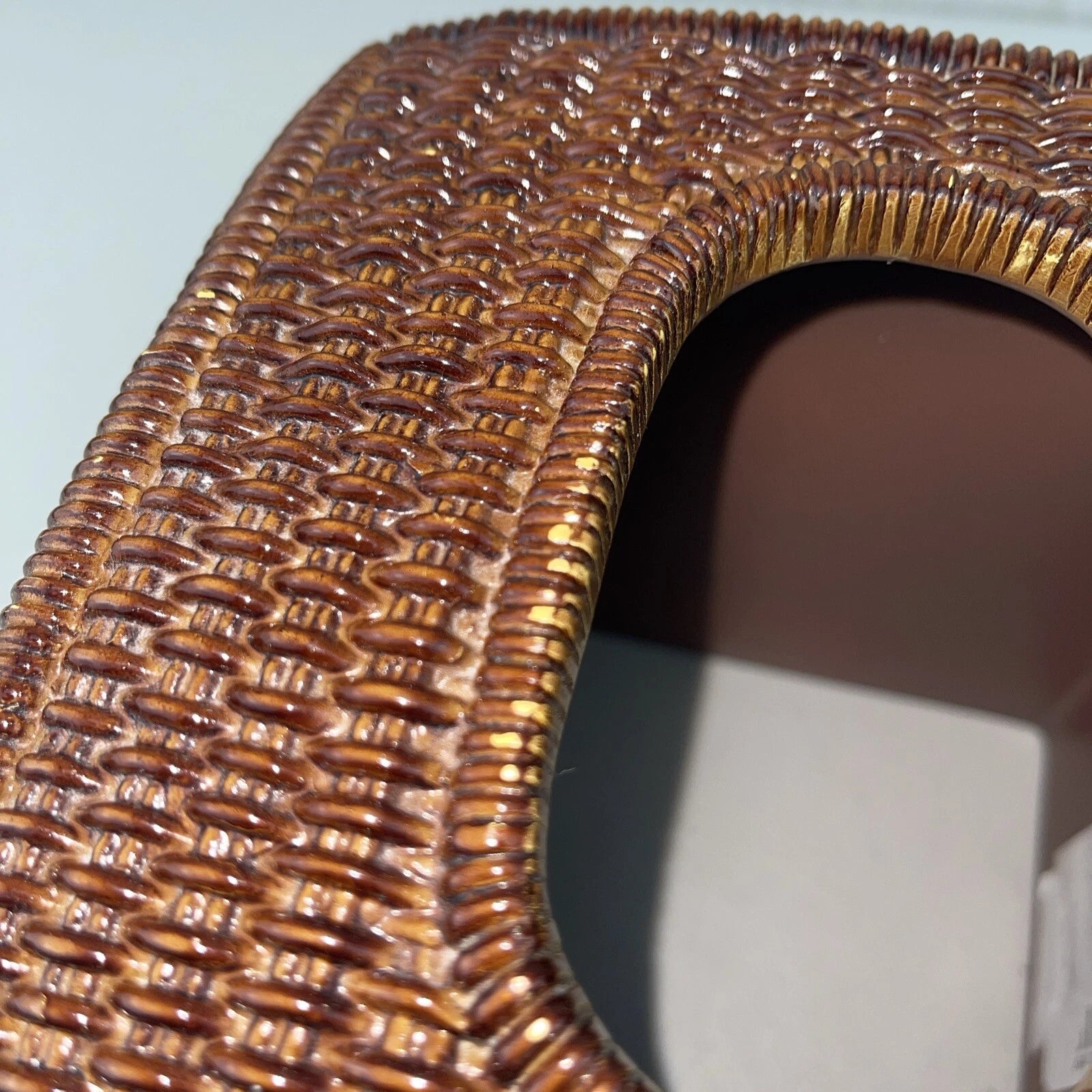 CERAMIC JC Penney Vintage Tissue Box Cover Wicker-Look | eBay