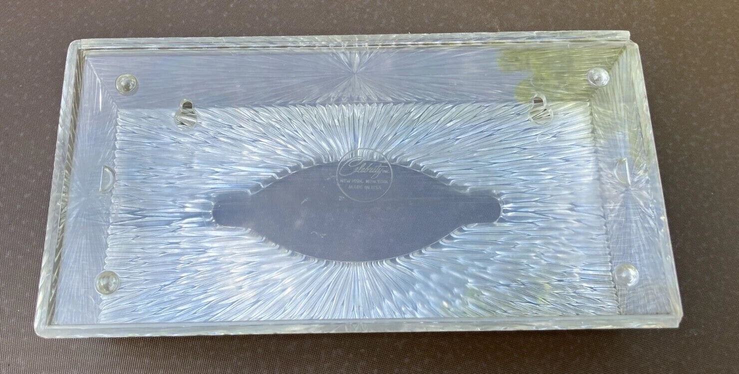 Vintage Tissue Box* 60s Starburst Celebrity Lucite Tissue Holder* Hollywood* MCM | eBay
