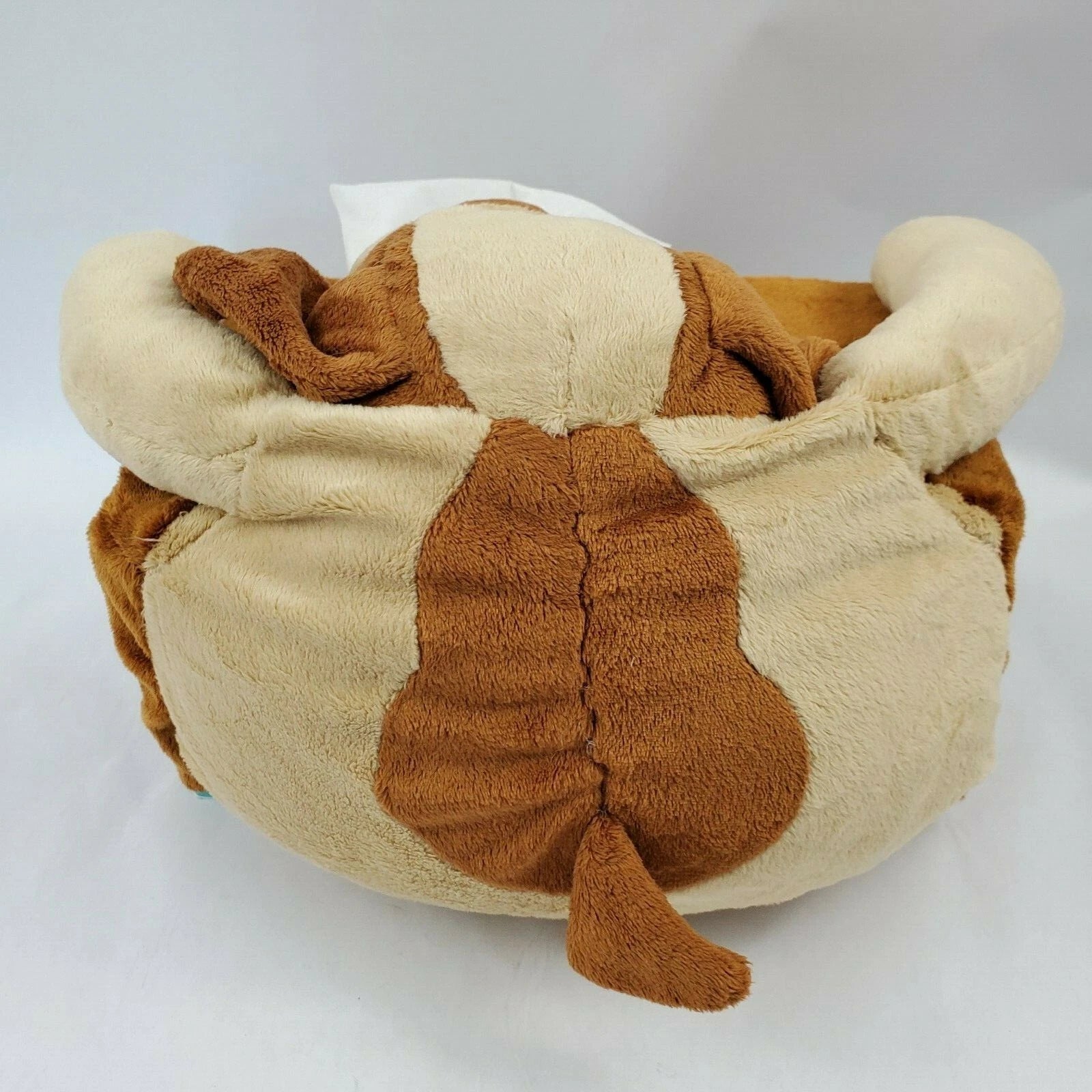 Plush Puppy Dog Tissue Box Cover Holder Organizer Decor Brown and Tan | eBay