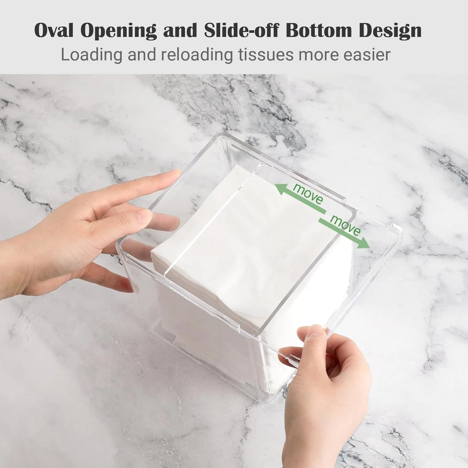 Tissue Box Cover Square, Acrylic Tissue Box Holder, Clear Designed | eBay