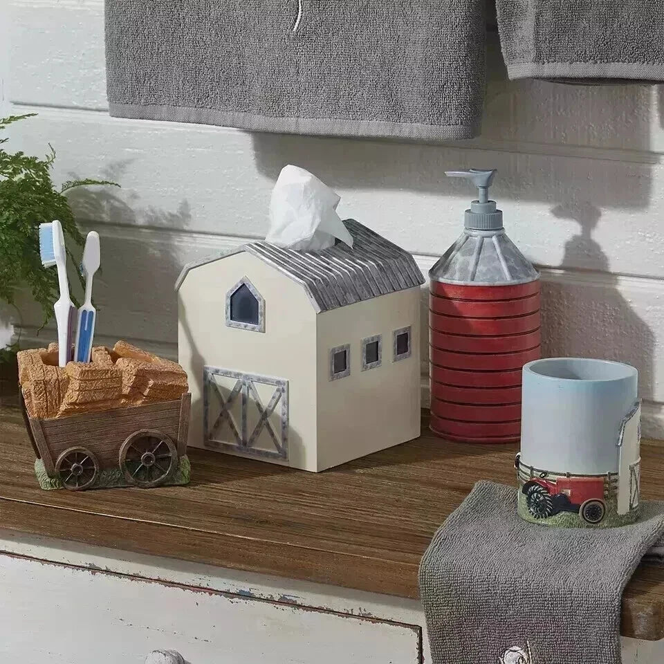 Barn Tissue Box Cover Country Farmhouse Decor | eBay