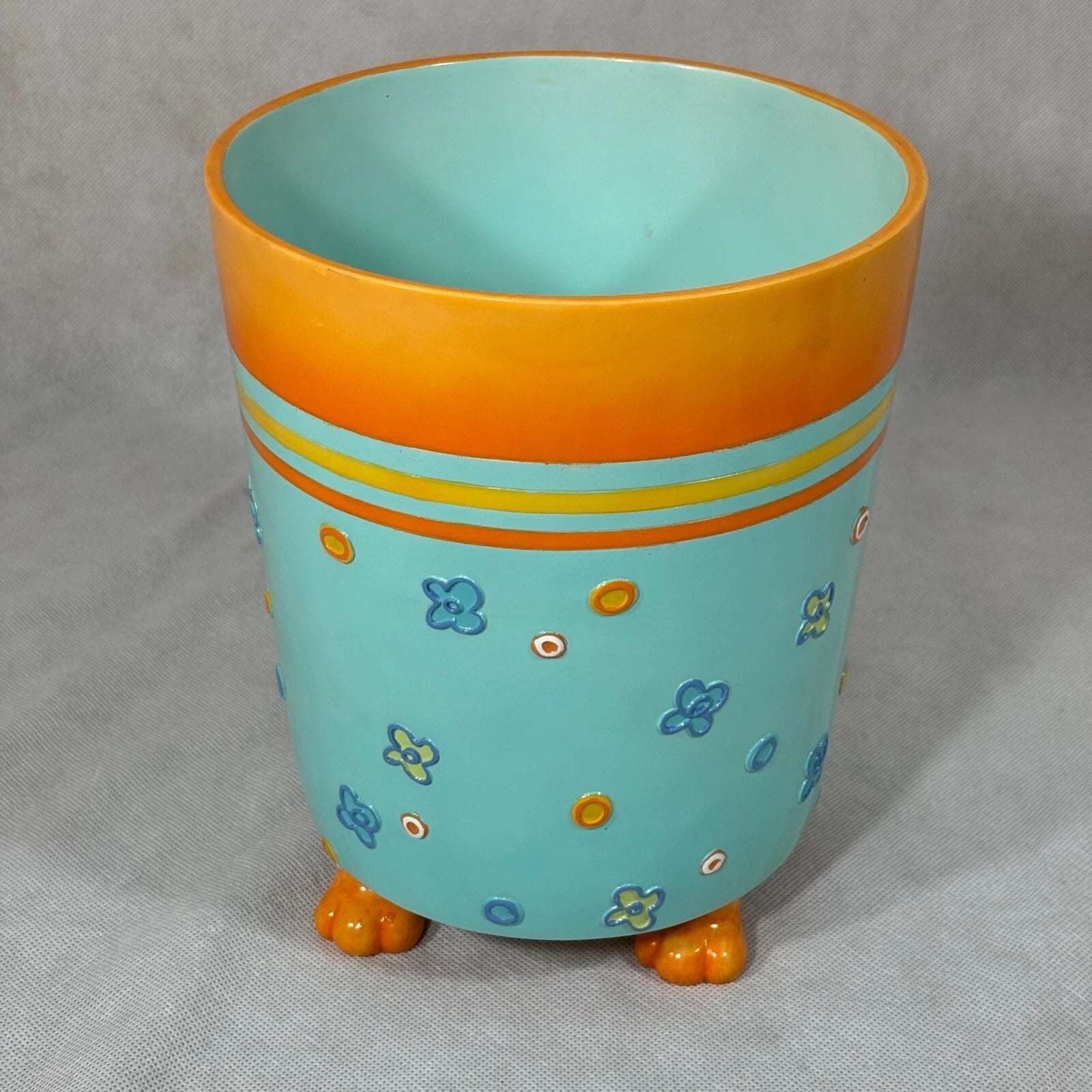 Cats & Dogs Resin Wastebasket & Tissue Box Cover Holder Set Linens N Things | eBay