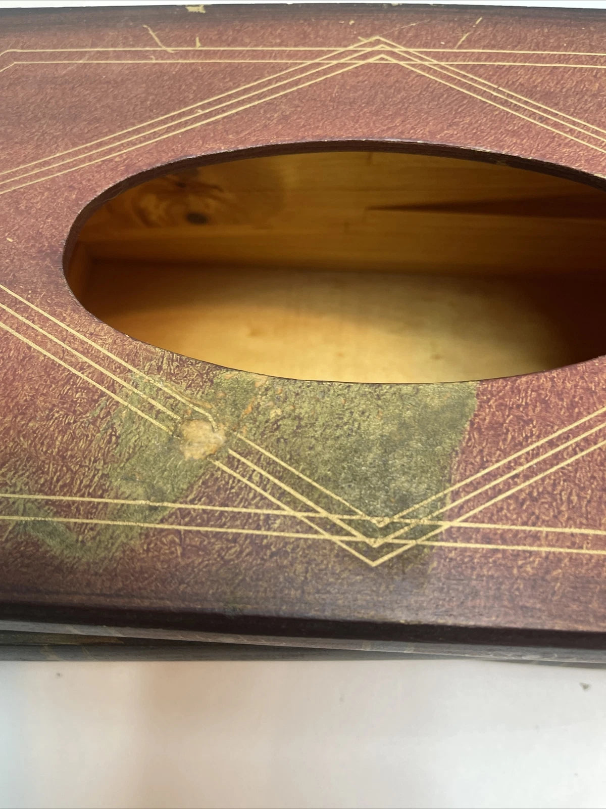 Vintage Wooden Antique Book Tissue Holder Dispenser 11 1/4 x 7 x 5 1/4 | eBay