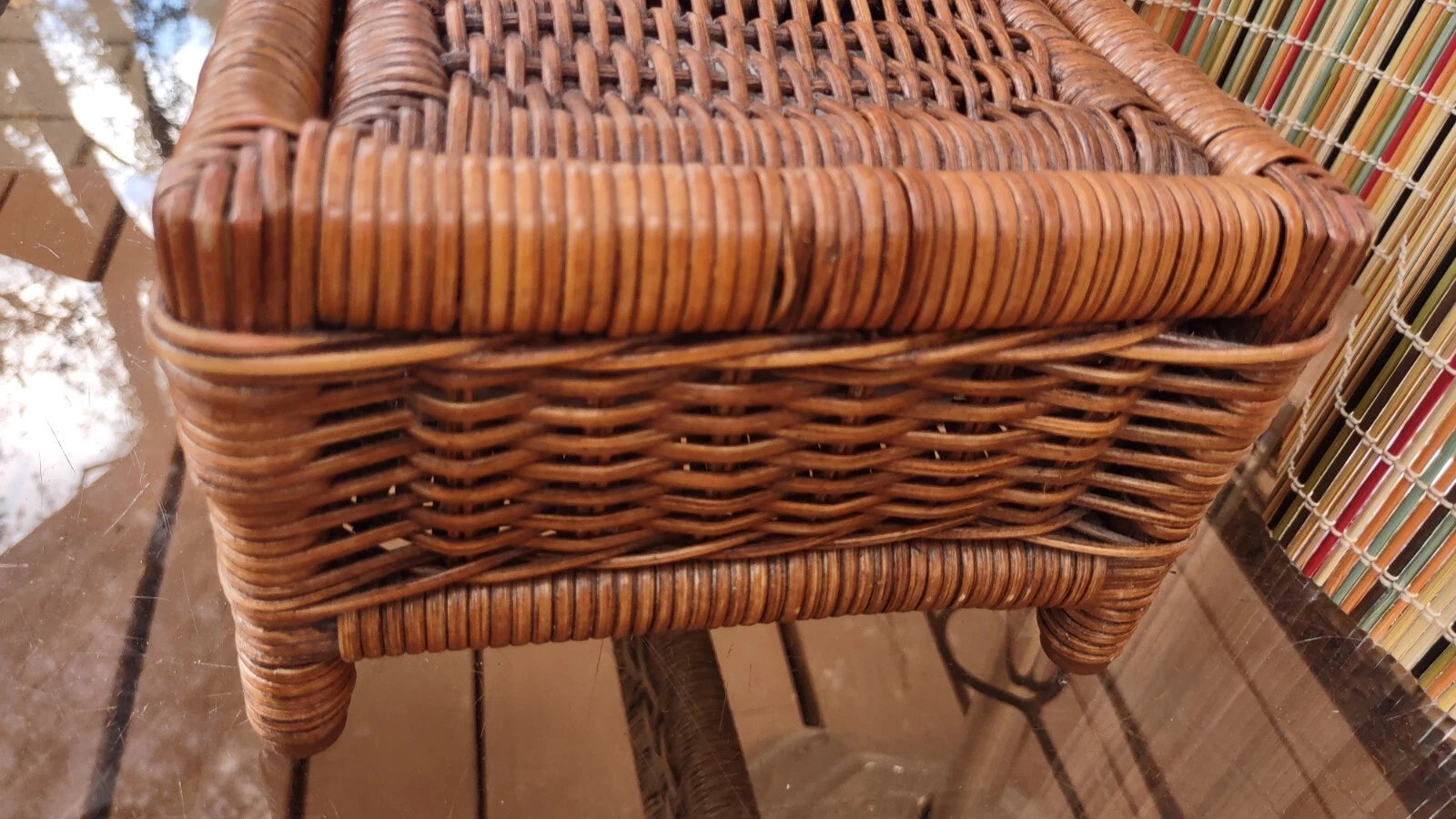 Wicker Woven Tissue Holder *Flip Open To Fill* Very nice!!! | eBay