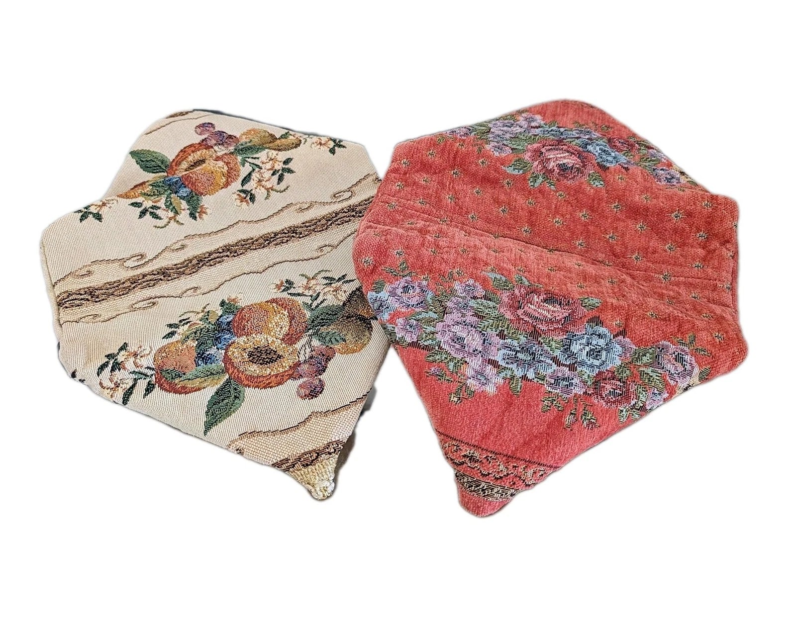 2pc Lot Vintage Victorian Tapestry rectangular Tissue Box Cover Rare | eBay