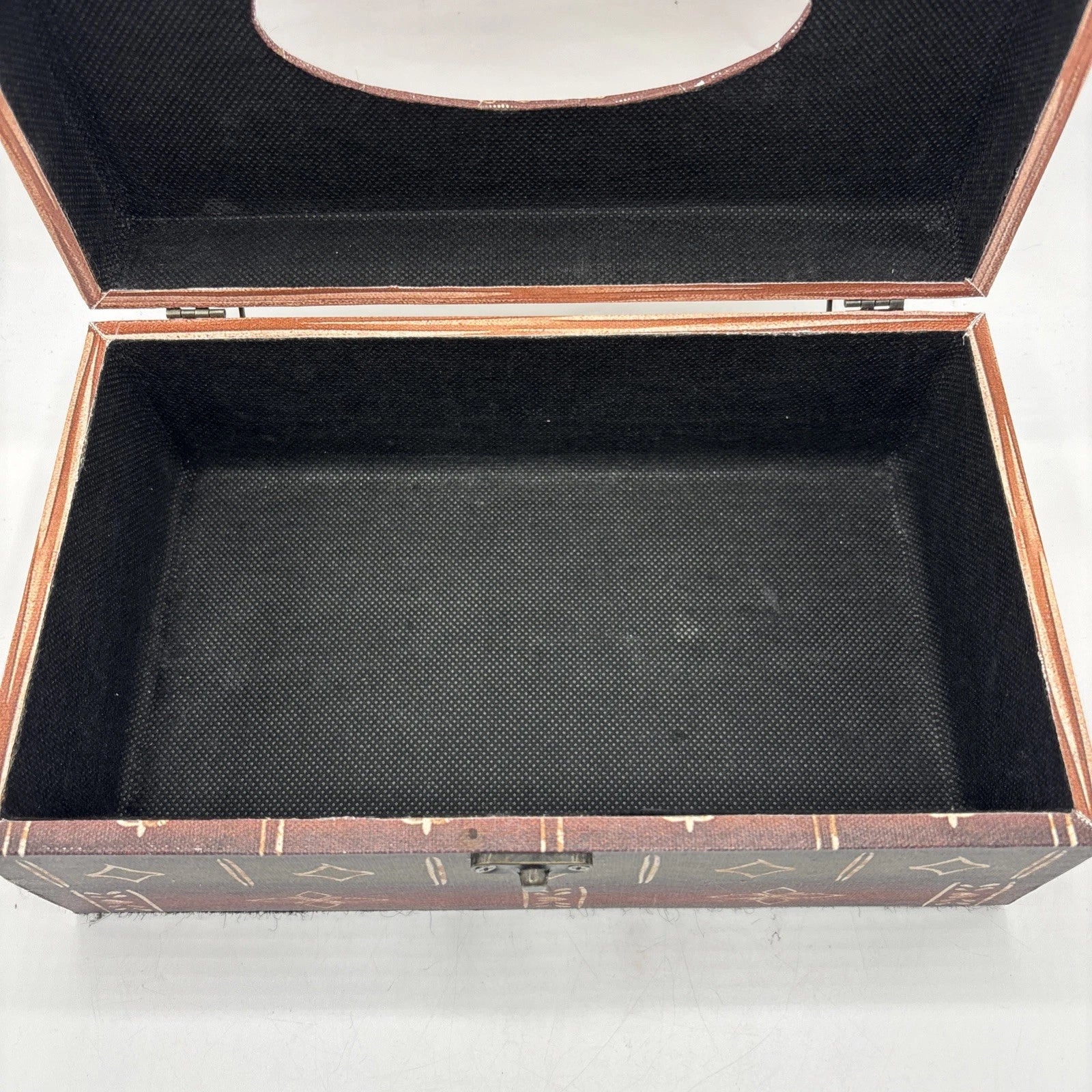 Faux Wood Book Shape Tissue Box Holder Rectangle Box With Metal Closure | eBay