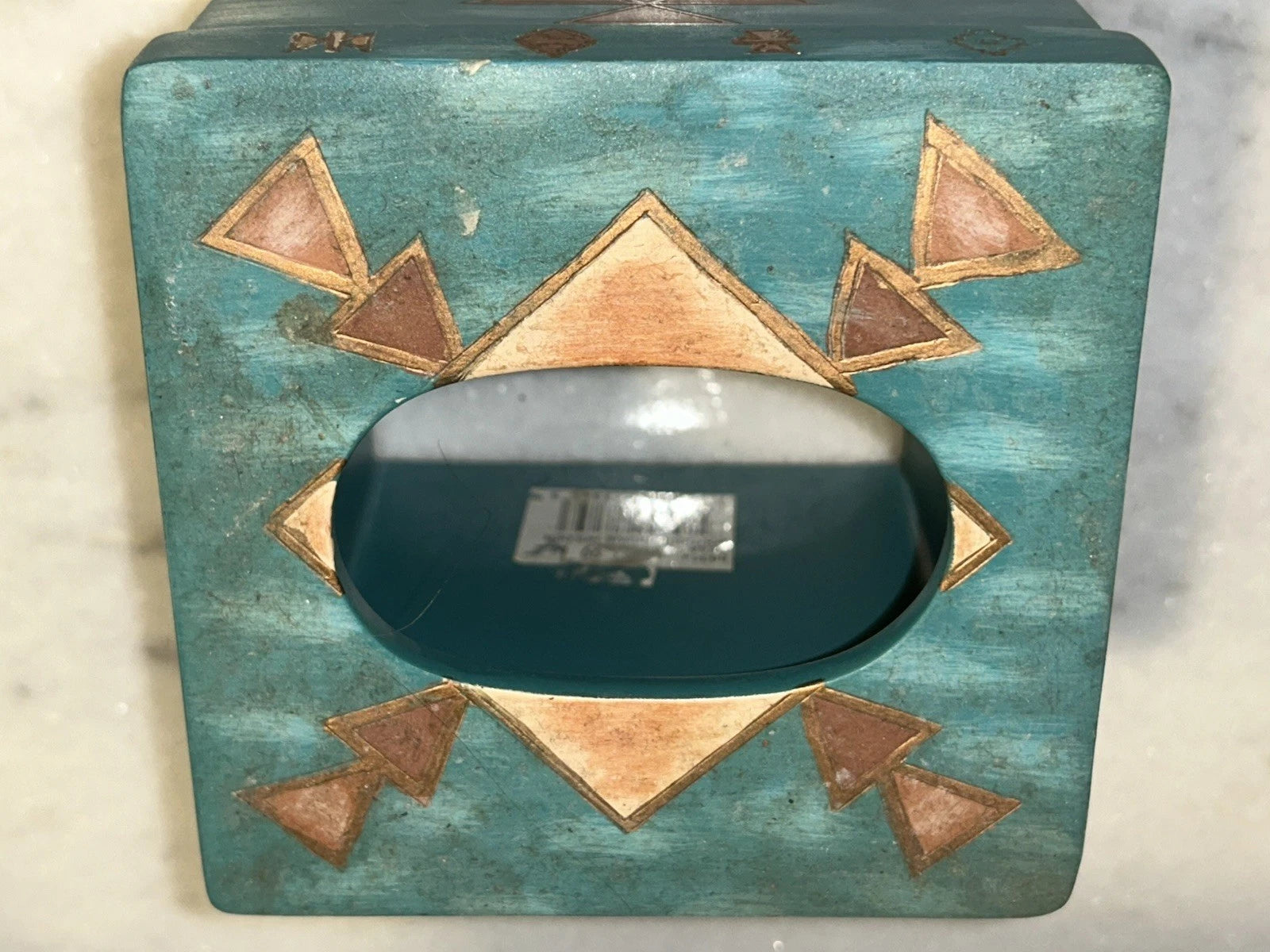 MESA NATIVE AMERICAN TISSUE BOX COVER CERAMIC COLORFUL | eBay
