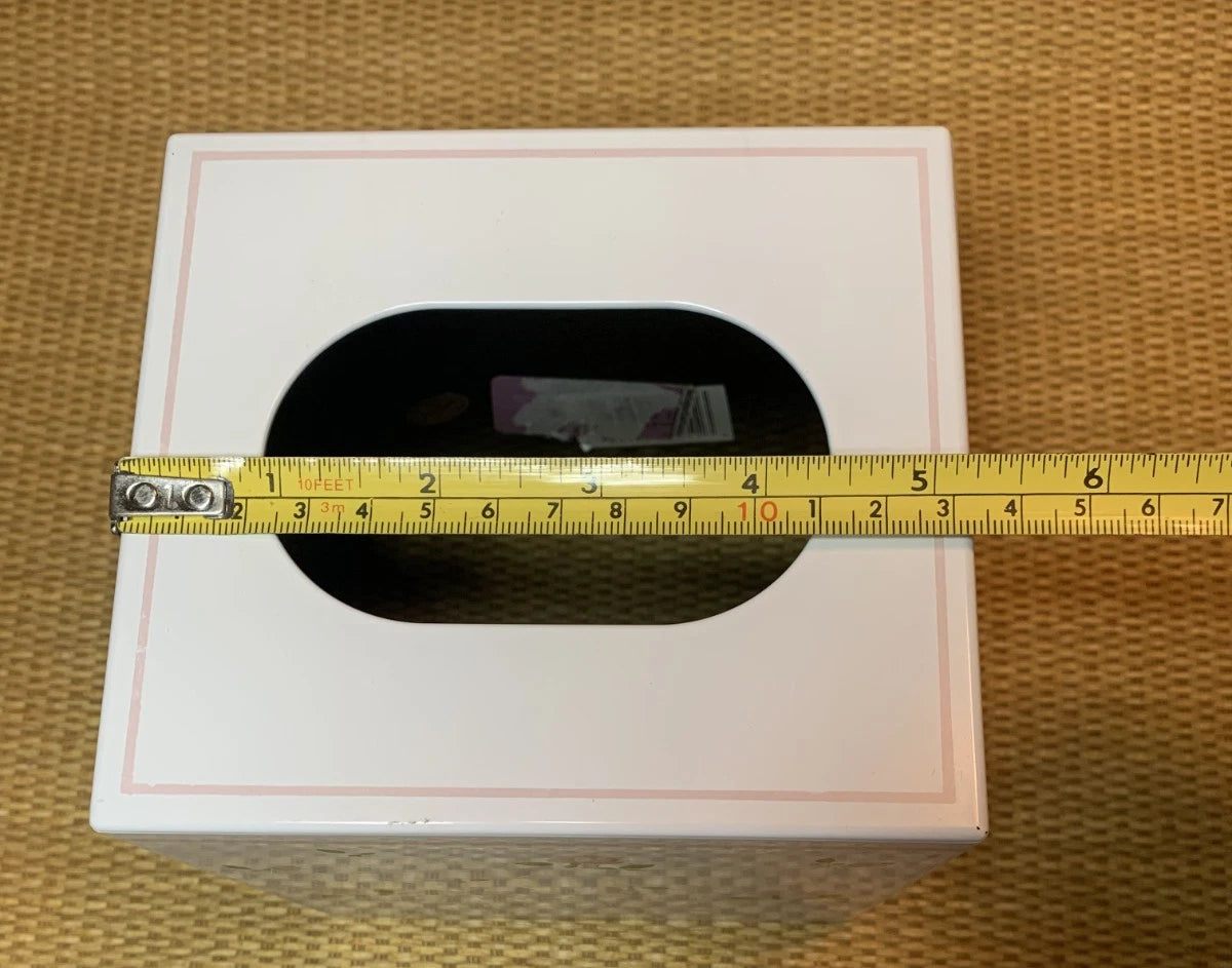 Vintage Andre Richard Tissue Box Cover Pink Rose Floral Square Plastic Japan | eBay