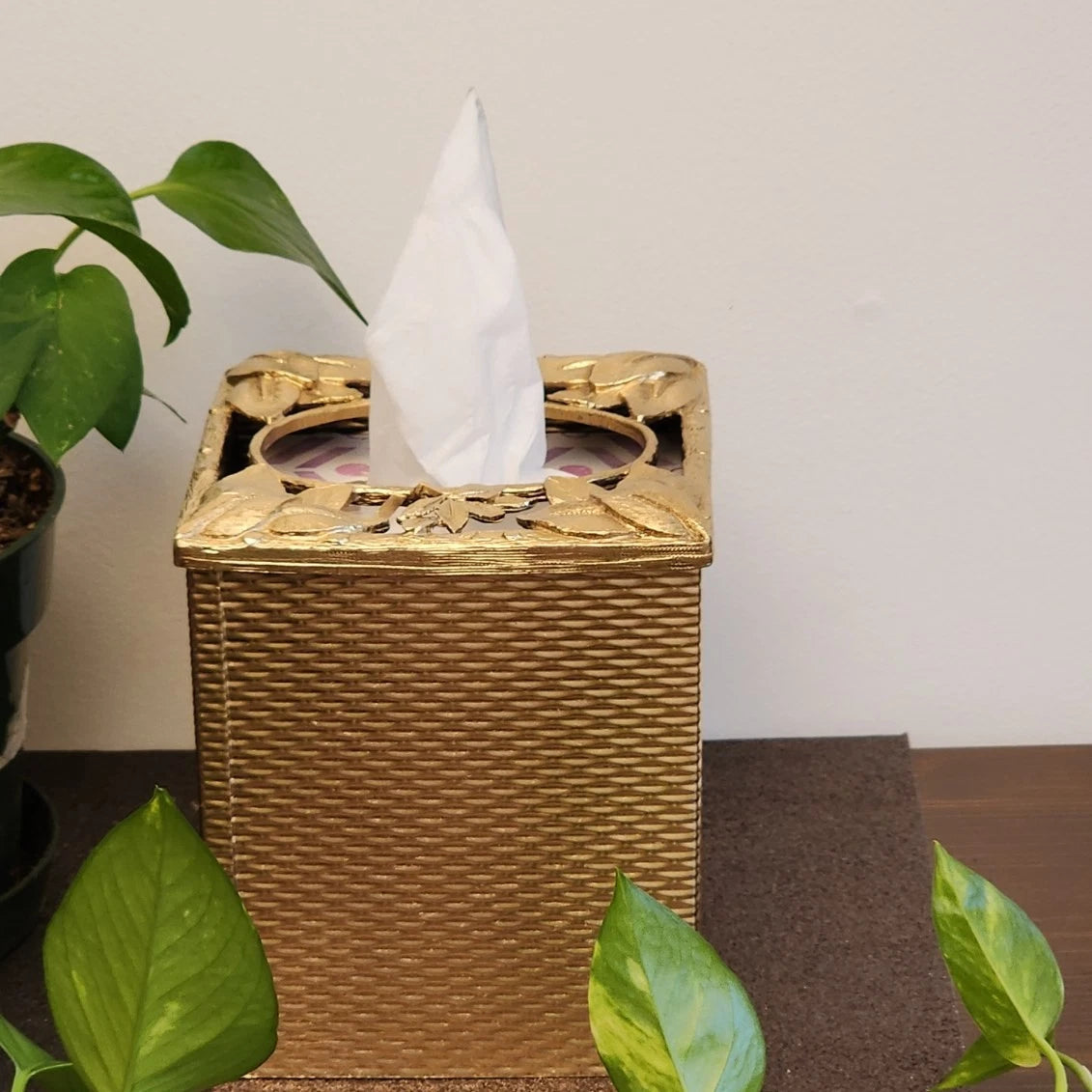 Silver Square Tissue Box Cover Facial Tissue Holder Kleenex Holder Accessories | eBay