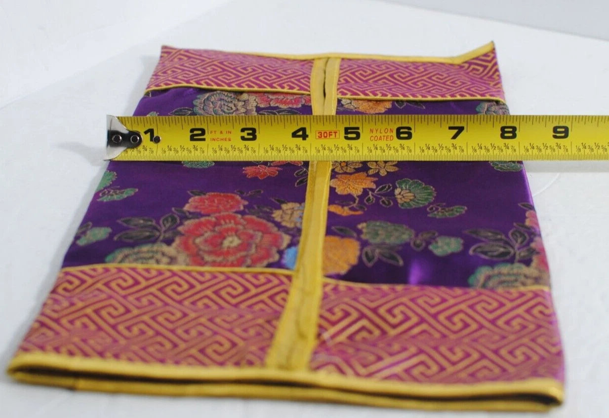 Asian Purple Floral Fabric Soft Tissue Box Cover 8" x 13 1/2 " NWOT | eBay