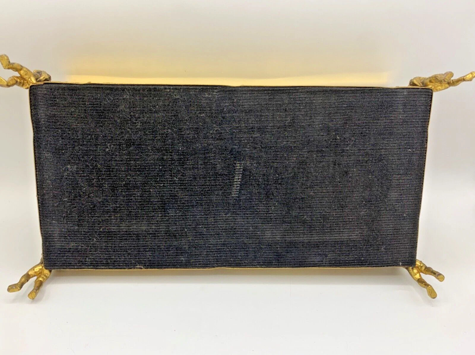 Vtg Hollywood Regency Gold Ormolu Cherub/Putti Tissue Box w/ Floral Decoration | eBay