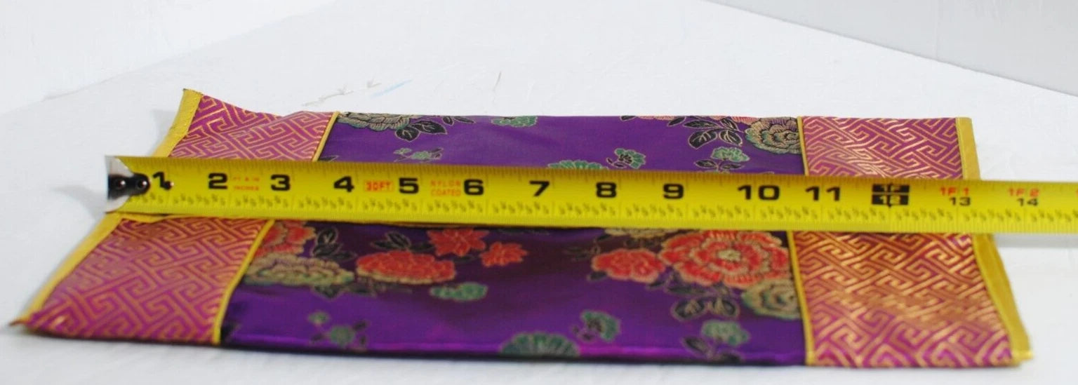 Asian Purple Floral Fabric Soft Tissue Box Cover 8" x 13 1/2 " NWOT | eBay