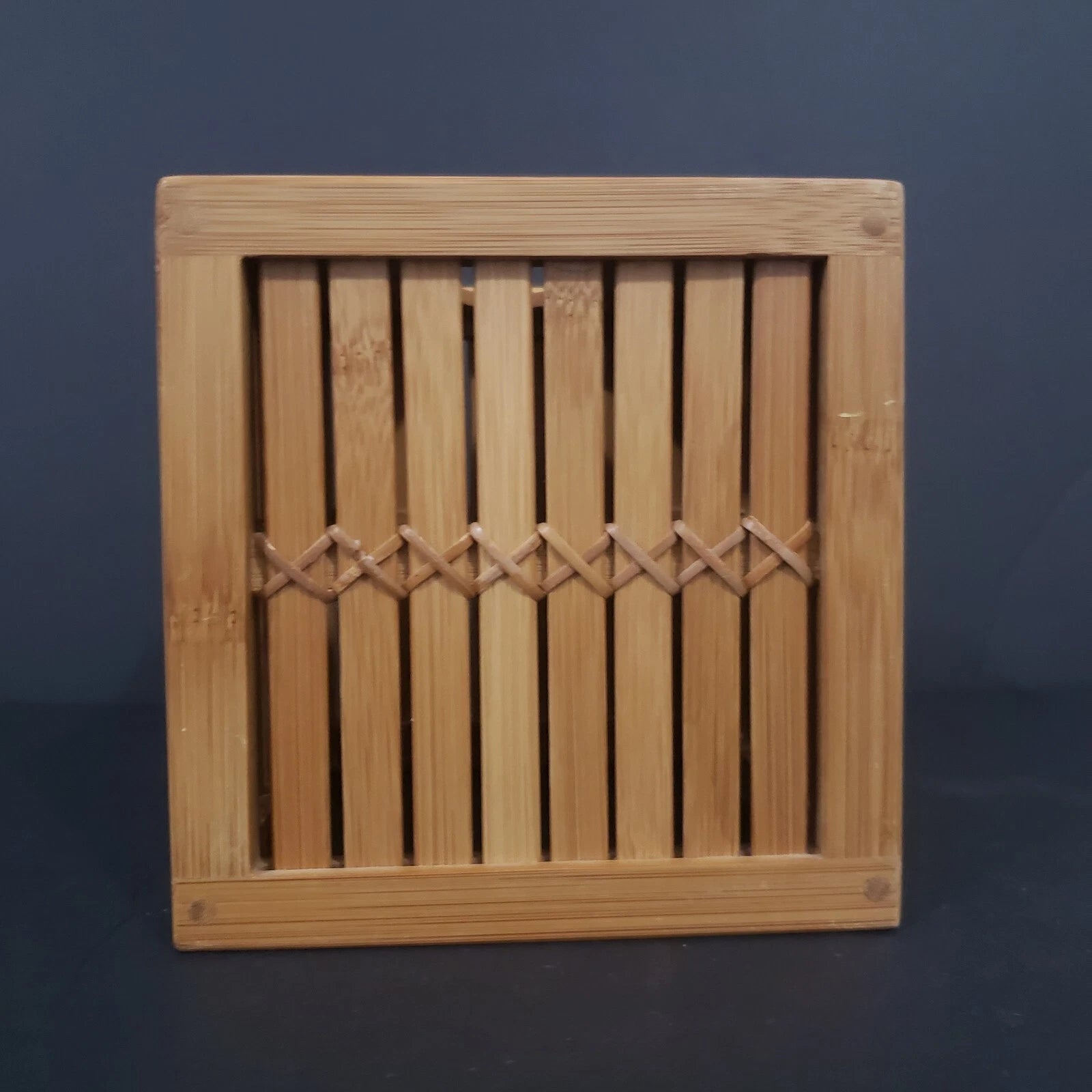 Harman Bamboo Slat Tissue Box Cover Boutique Box Cover/ Holder | eBay