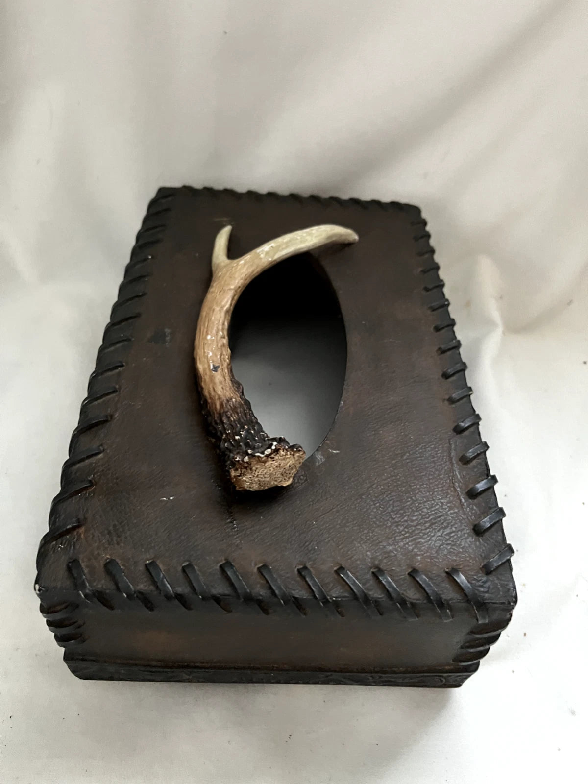 Big Sky Carvers Montana Deer FAUX Antlers Tissue Box Cover Holder Sculpture | eBay