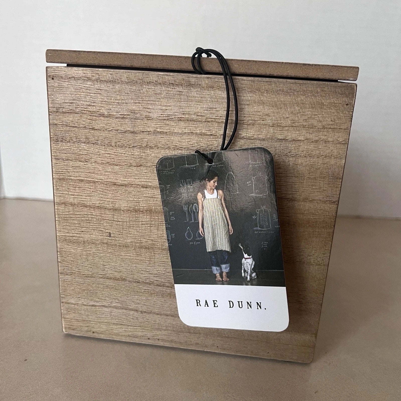 Rae Dunn "Sniff Sniff" Wooden Tissue Box Cover Holder Bath NEW | eBay