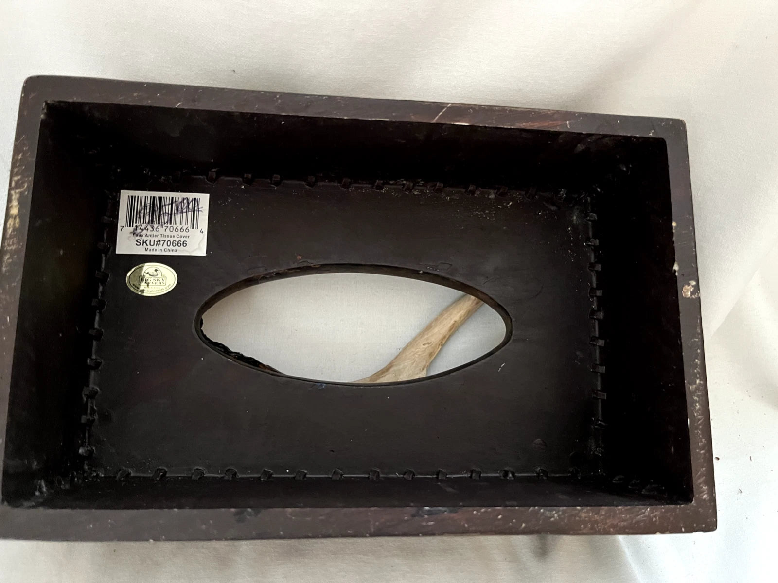 Big Sky Carvers Montana Deer FAUX Antlers Tissue Box Cover Holder Sculpture | eBay