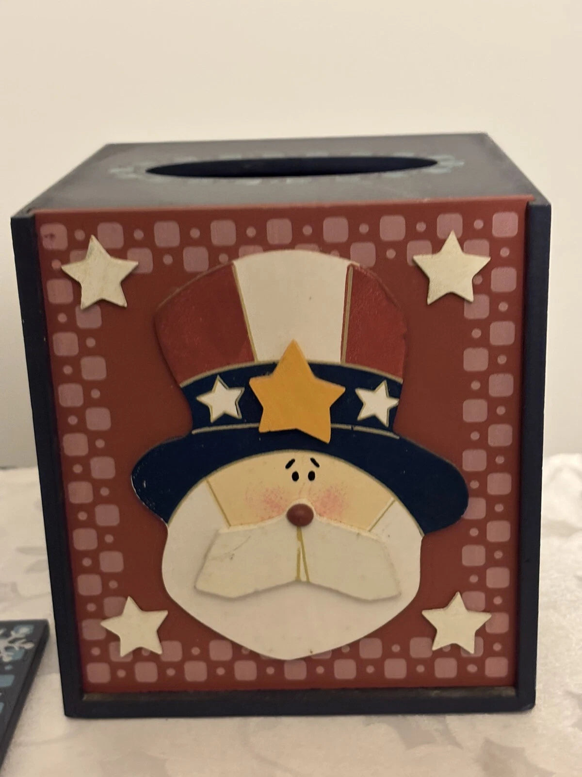 Wooden Tissue Box Change Season Winter Snowman Spring Bunny Summer Sam 3-D Used | eBay