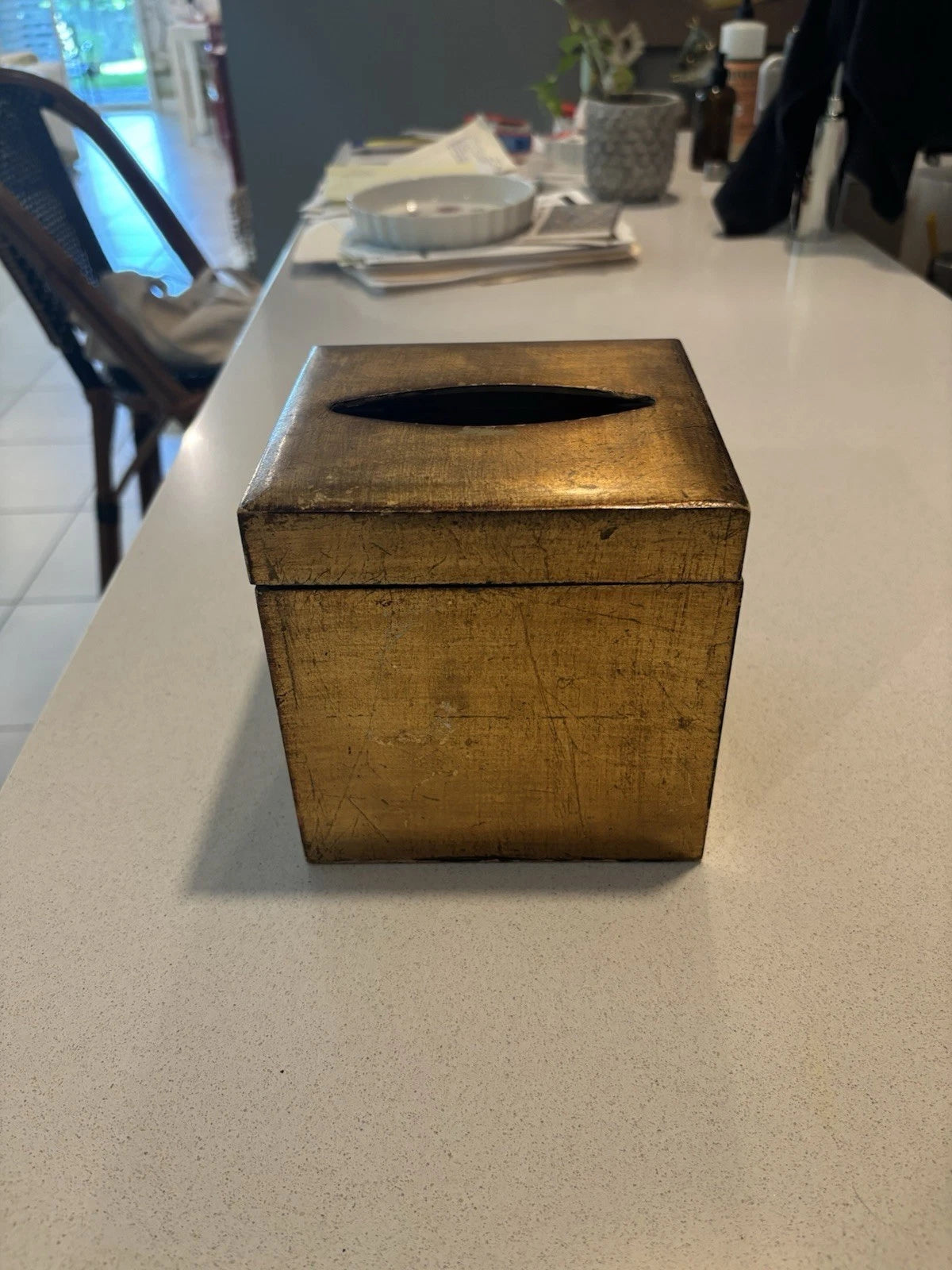 VIETRI Florentine Wooden Gold Leaf Tissue Box FLORENCE, ITALY $104 | eBay