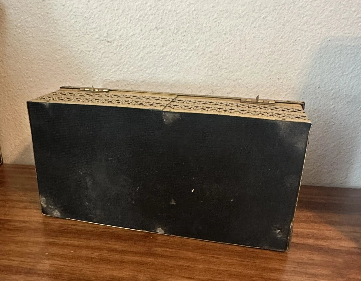 Vintage Hollywood Regency Brass Ormolu Filigree Tissue Box Cover | eBay