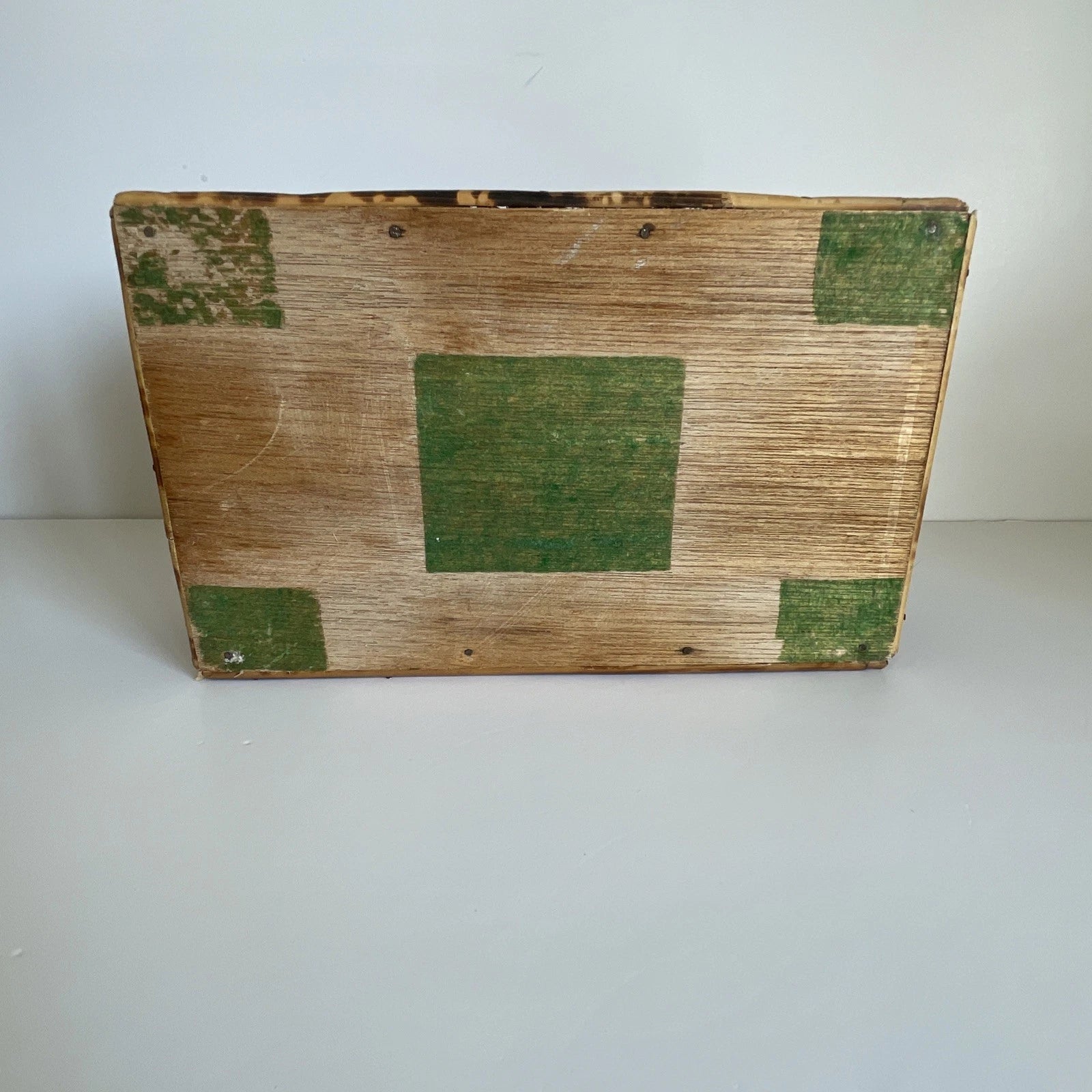 Vintage MCM Bamboo Rattan Wicker Wood Tissue Box Holder Boho | eBay