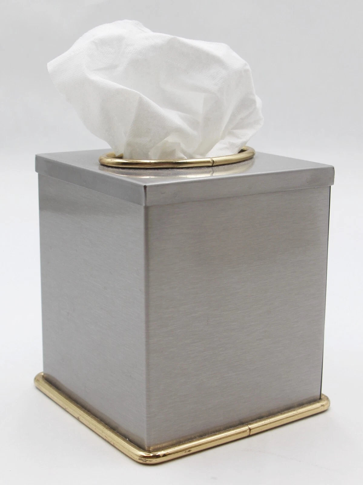 Vintage Olde New Steel Square Tissue Box Cover | eBay