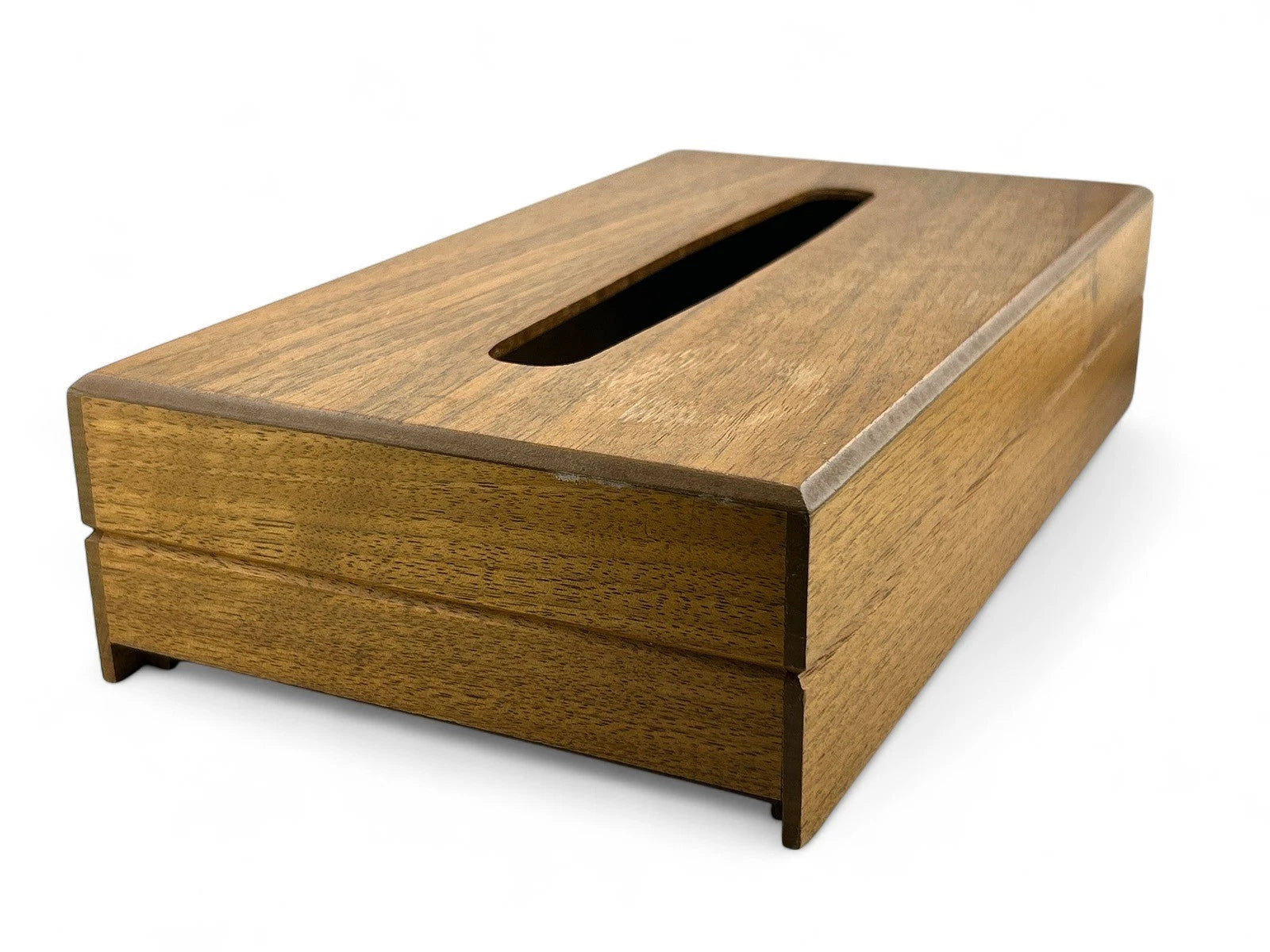 Vintage MCM 1960’s Great American Walnut Wooden Tissue Box | eBay