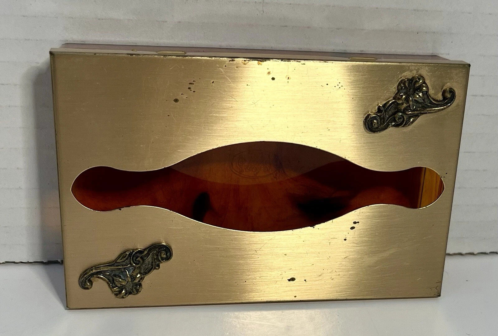 Vintage Metal Tissue Box Holder Gold Tone Products 1960s-1970s | eBay