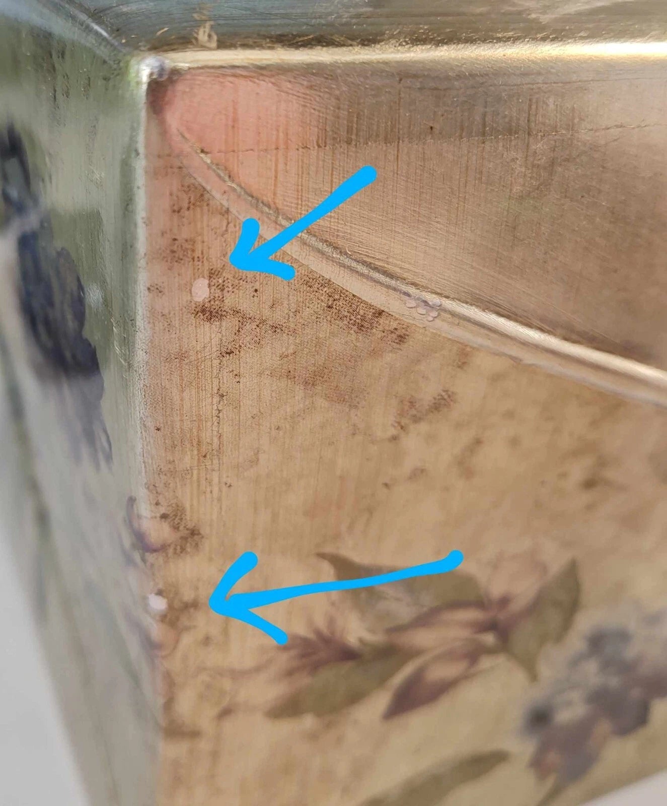 Croscill Home Ashley Silver with Purple Floral Pattern Tissue Cover Box New NWT | eBay