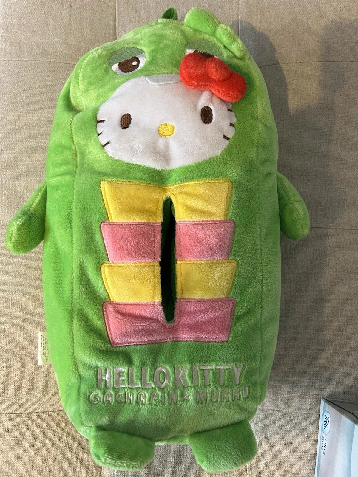 Hello Kitty Gachapin x Mukku Japanese Tissue Box Cover. Excellent Condition | eBay