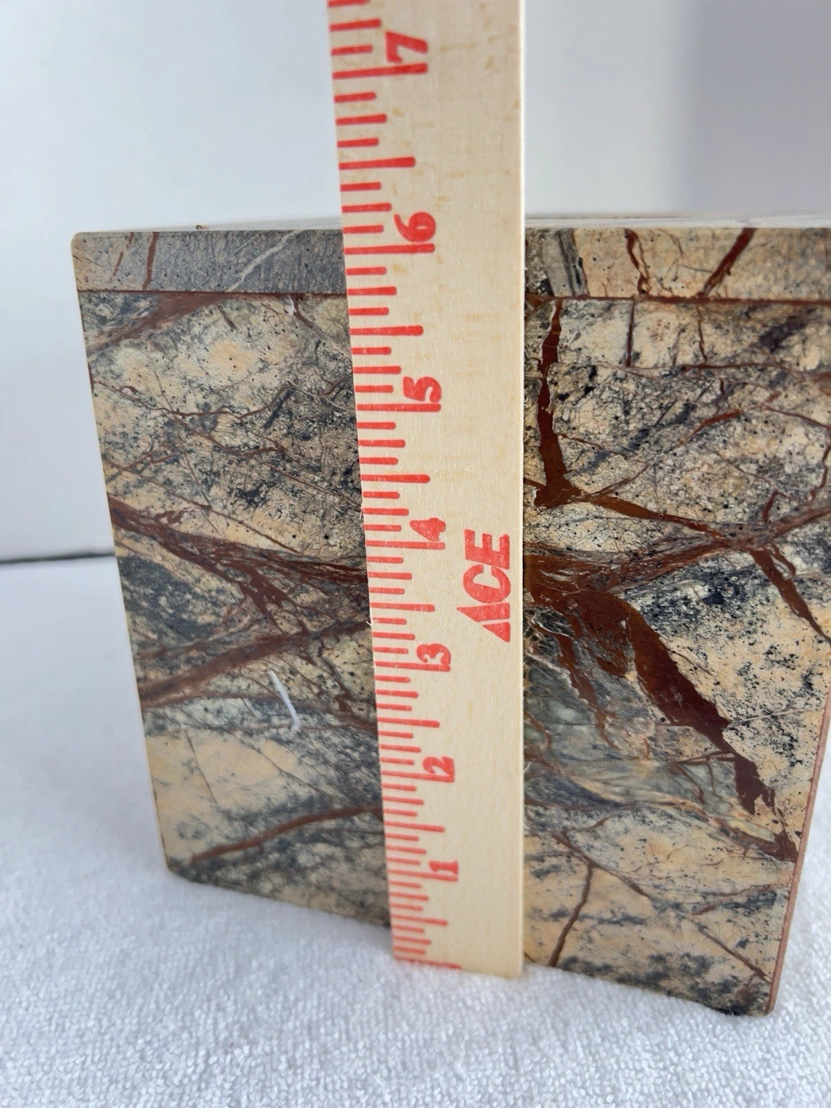 Marble Tissue Box Cover Tradewinds Bath Collection Made In India Brown Heavy | eBay