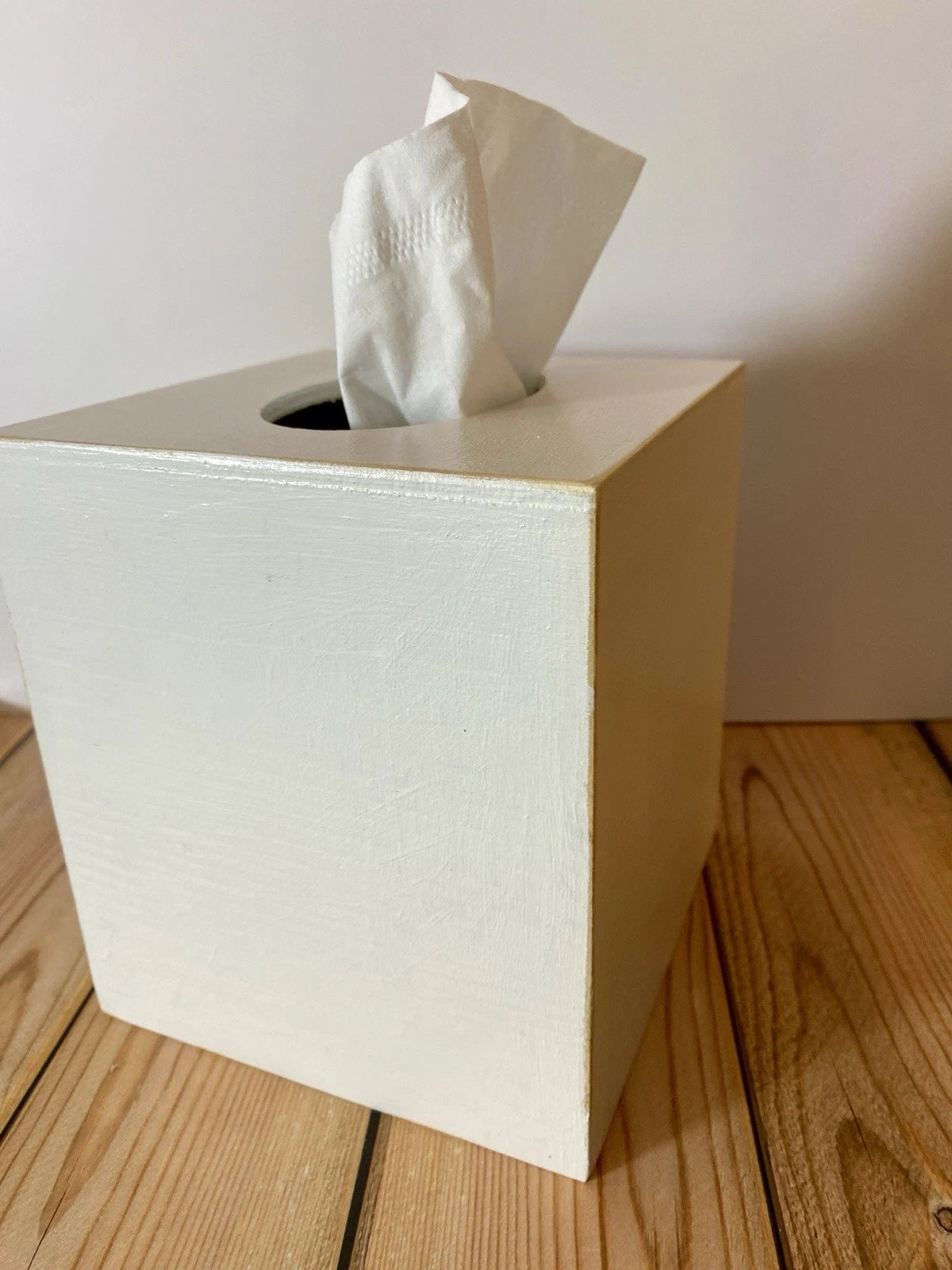 Hand painted wood tissue box cover summer beach house vibes | eBay