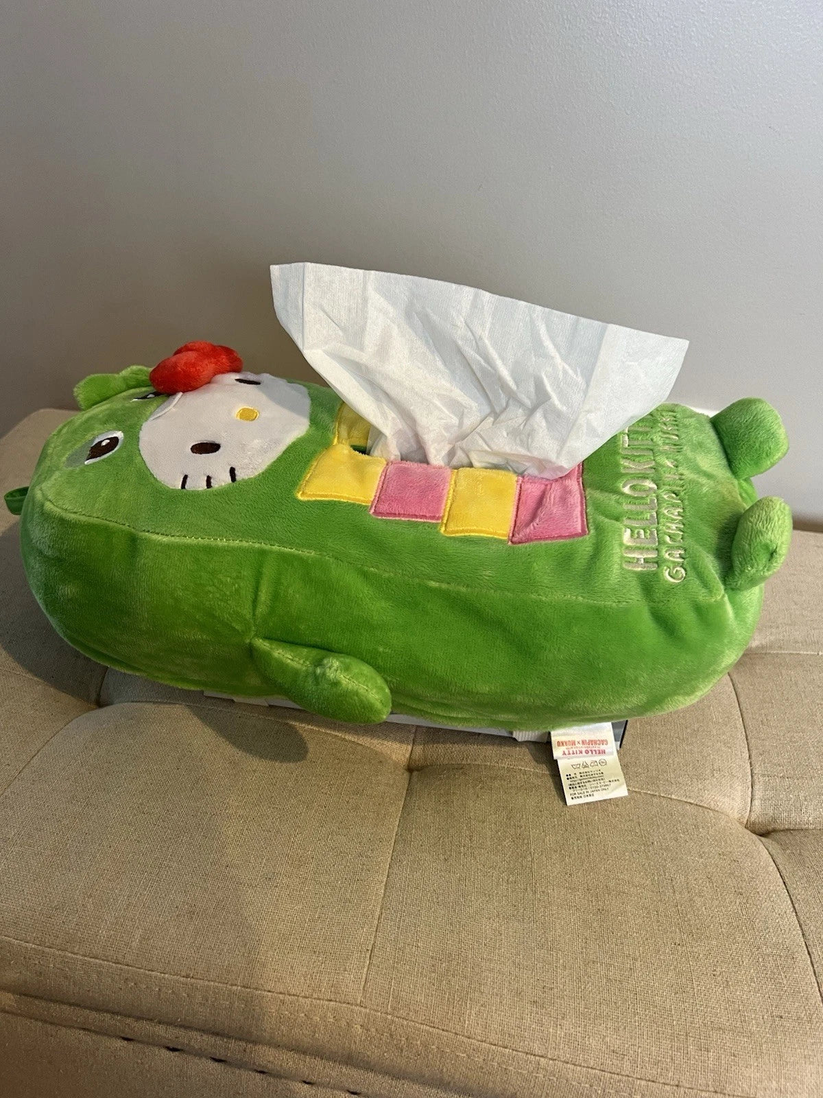 Hello Kitty Gachapin x Mukku Japanese Tissue Box Cover. Excellent Condition | eBay