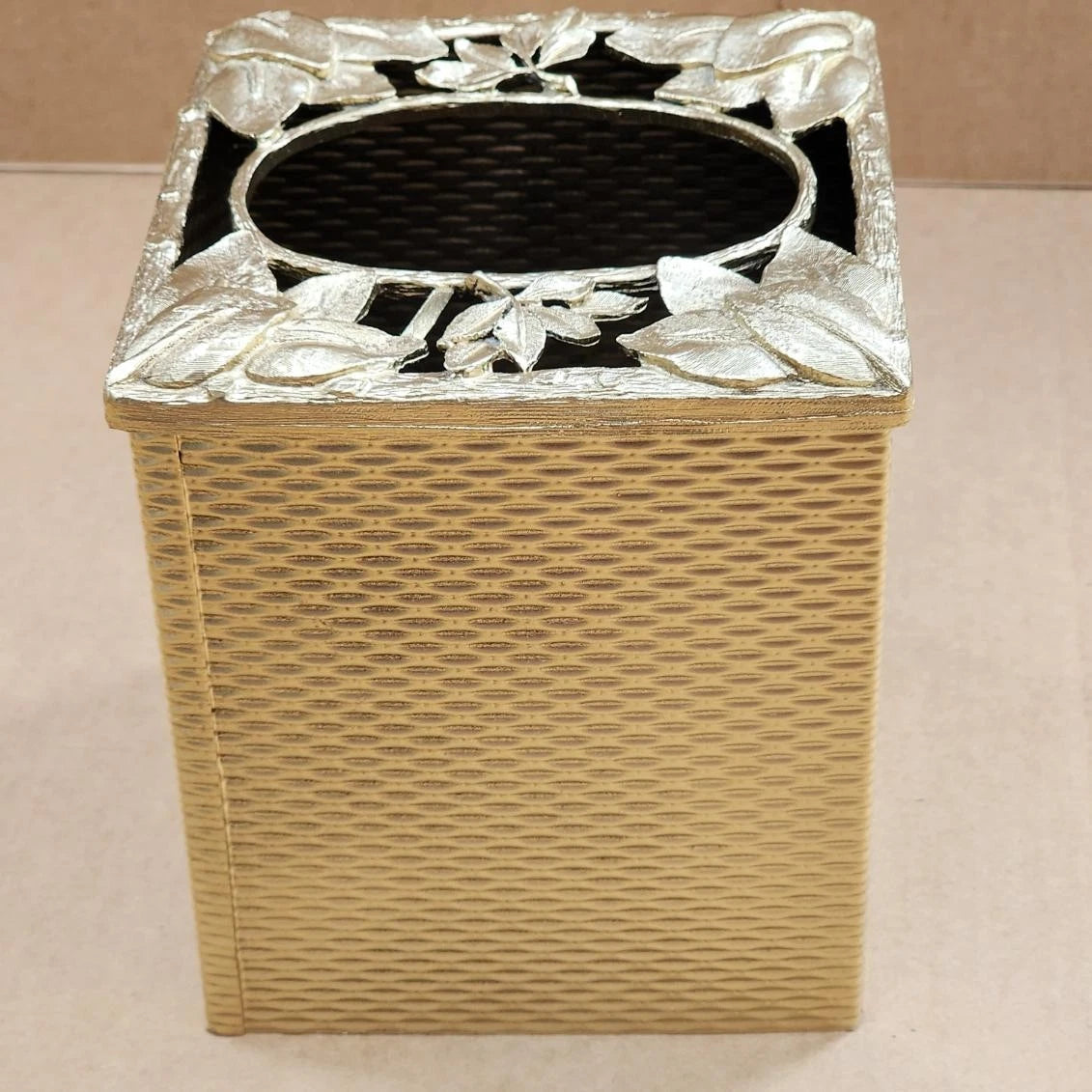 Silver Square Tissue Box Cover Facial Tissue Holder Kleenex Holder Accessories | eBay