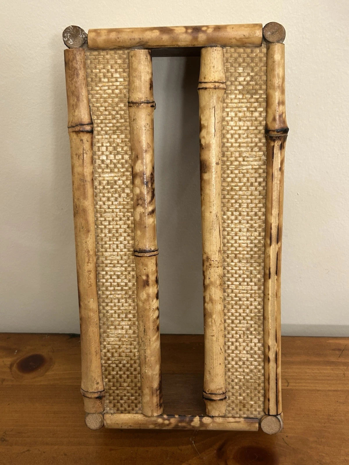 Vintage Bamboo & Wood Wooden Tissue Kleenex Box Cover Holder Rectangular | eBay