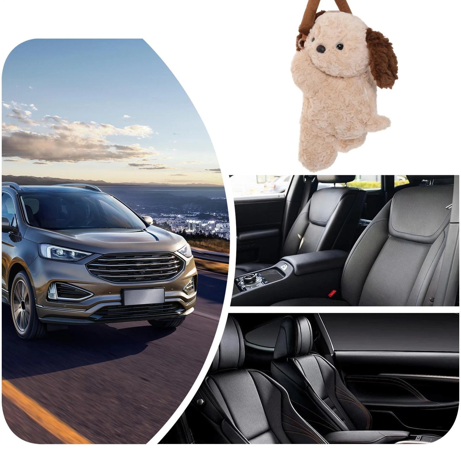 Car Tissue Box Dog Plush Animal Dog Home Car Tissue Box Cover Holder | eBay