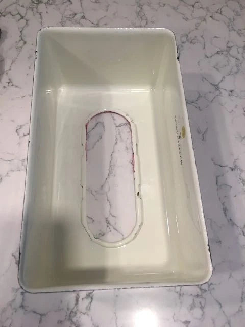 MACKENZIE CHILDS White Flower Market Tissue Box Cover Rectangular Home Decor | eBay