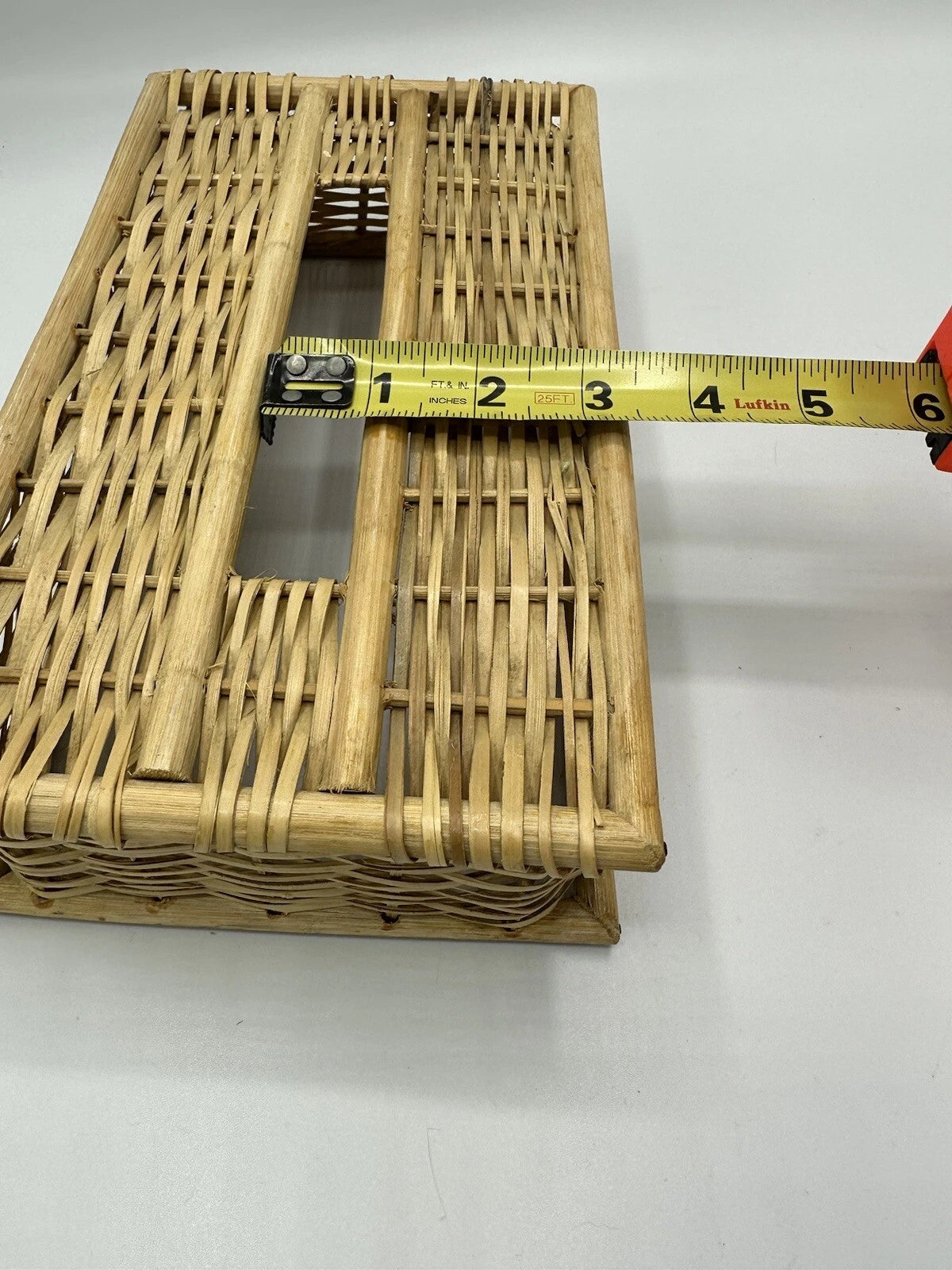 Vintage Wicker Tissue Box Cover Boho | eBay