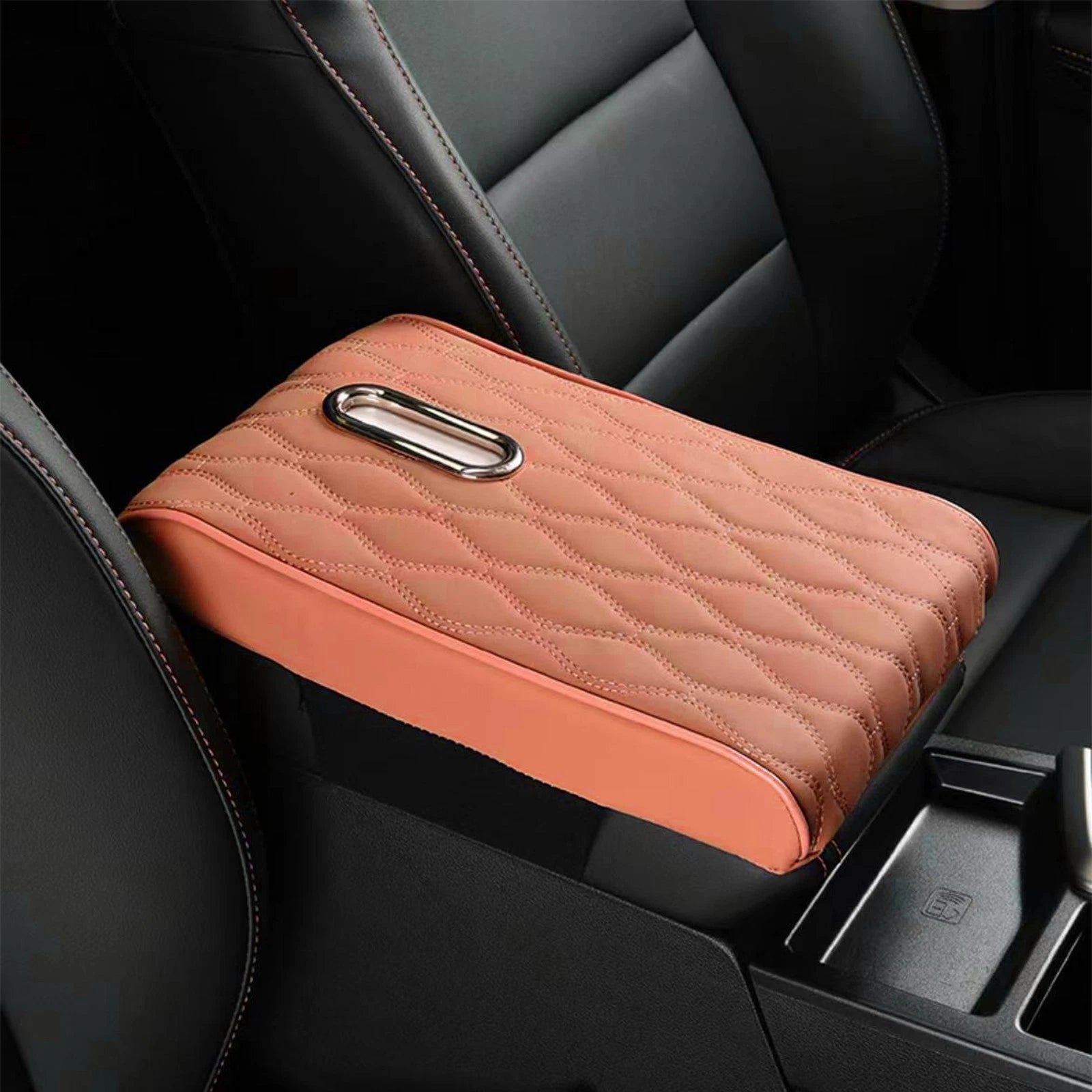 Car Armrest Cushion Raised Tissue Box Holder For Car Tissue Case Holder PU Leath | eBay