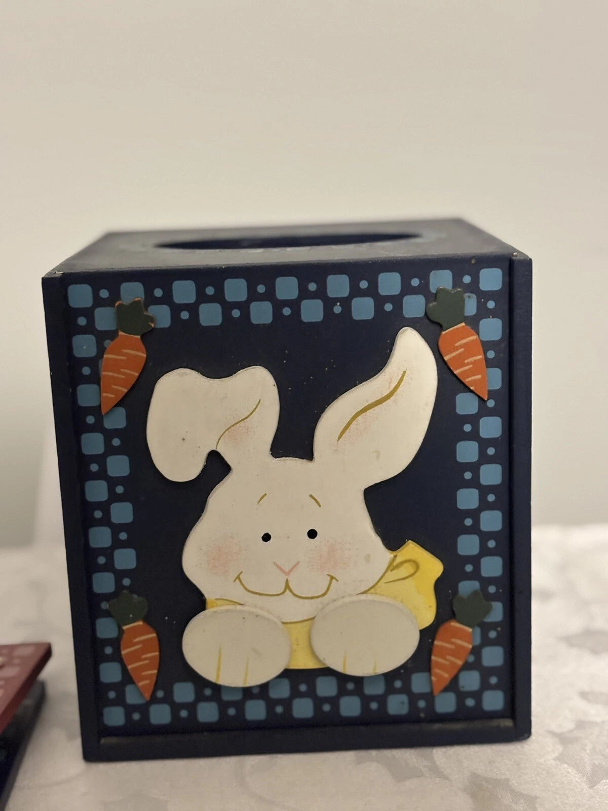 Wooden Tissue Box Change Season Winter Snowman Spring Bunny Summer Sam 3-D Used | eBay