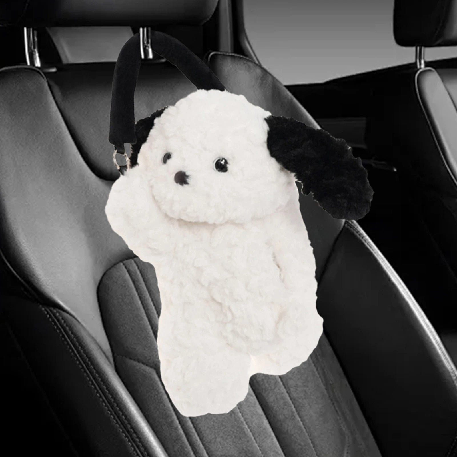 Car Tissue Box Dog Plush Animal Dog Home Car Tissue Box Cover Holder | eBay