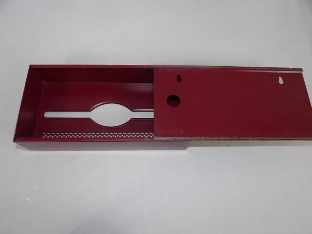 Vintage Metal Tissue Box Holder Maroon w/ Painted Flowers Wall or Counter top | eBay