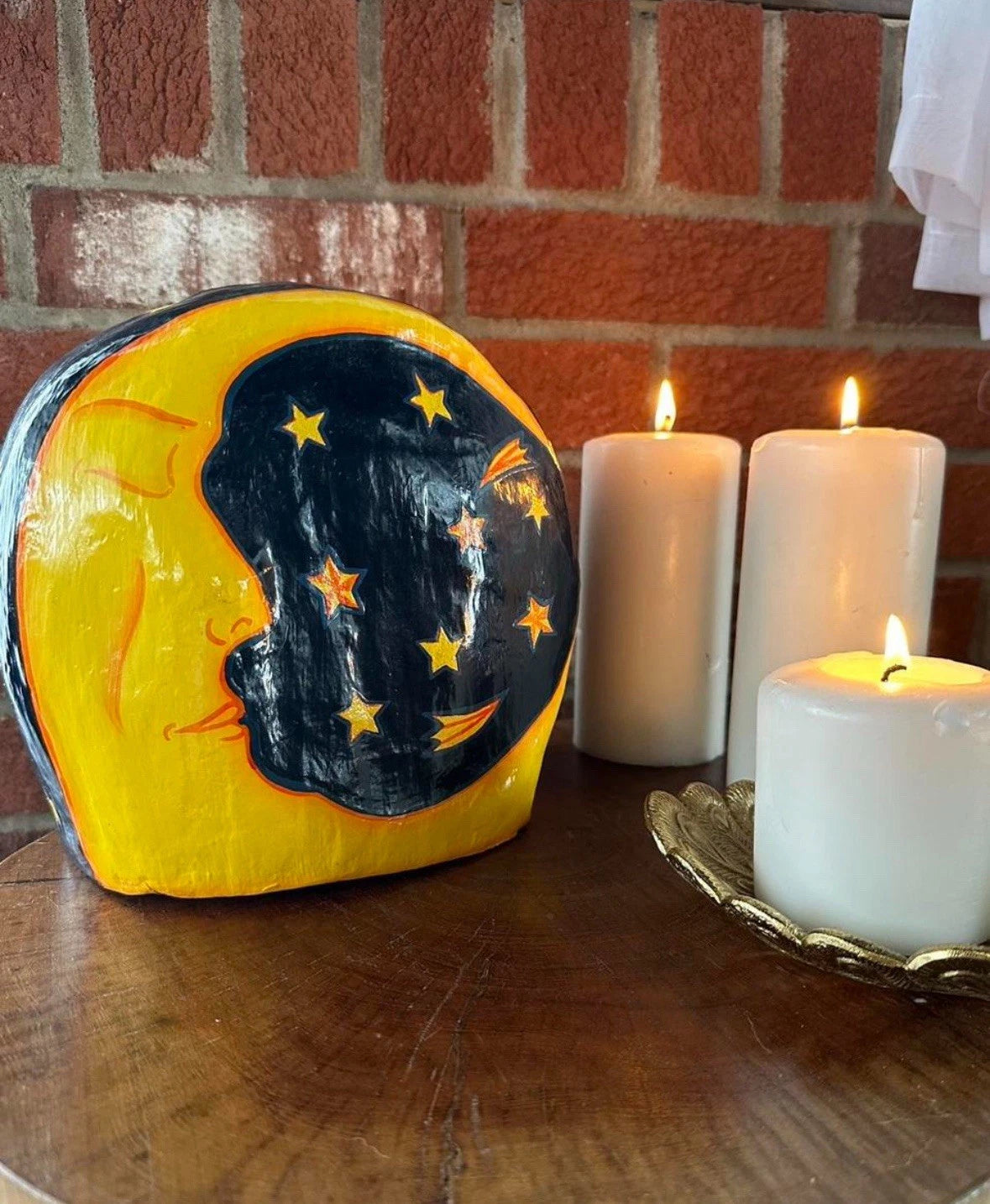 Vintage 90s Celestial Moon Clay Art Pier 1 Imports Tissue Box cover | eBay