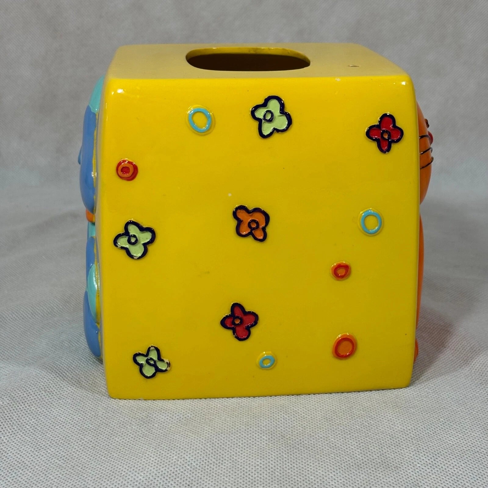 Cats & Dogs Resin Wastebasket & Tissue Box Cover Holder Set Linens N Things | eBay