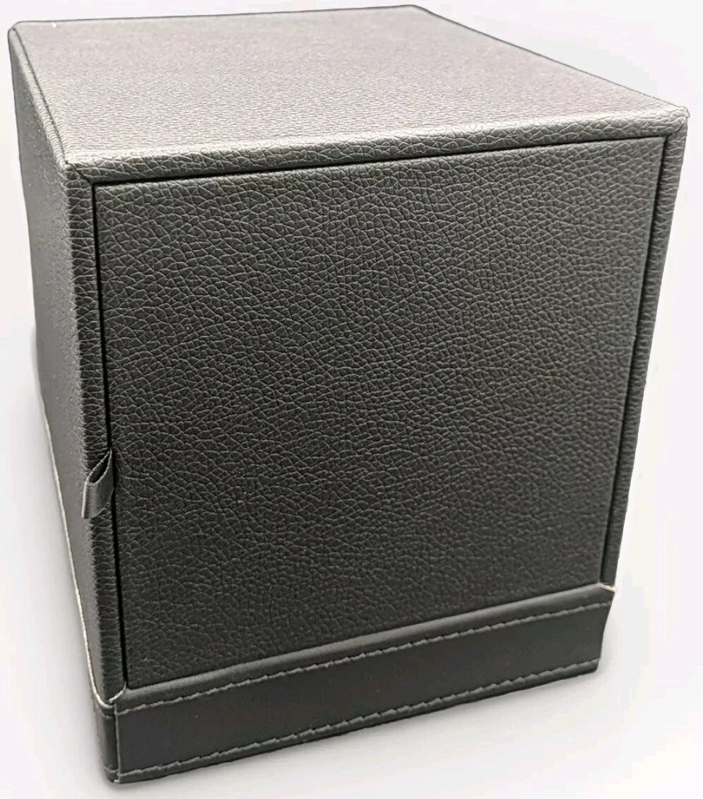 Black Tissue Box Lychee Leather Look Dispenses From Side, Magnetic Close | eBay